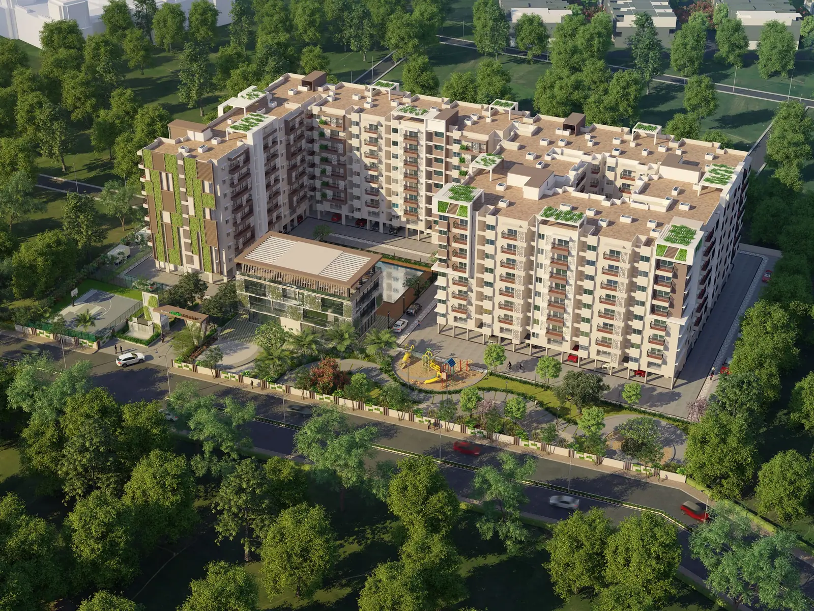 Green Boulevard Aerial